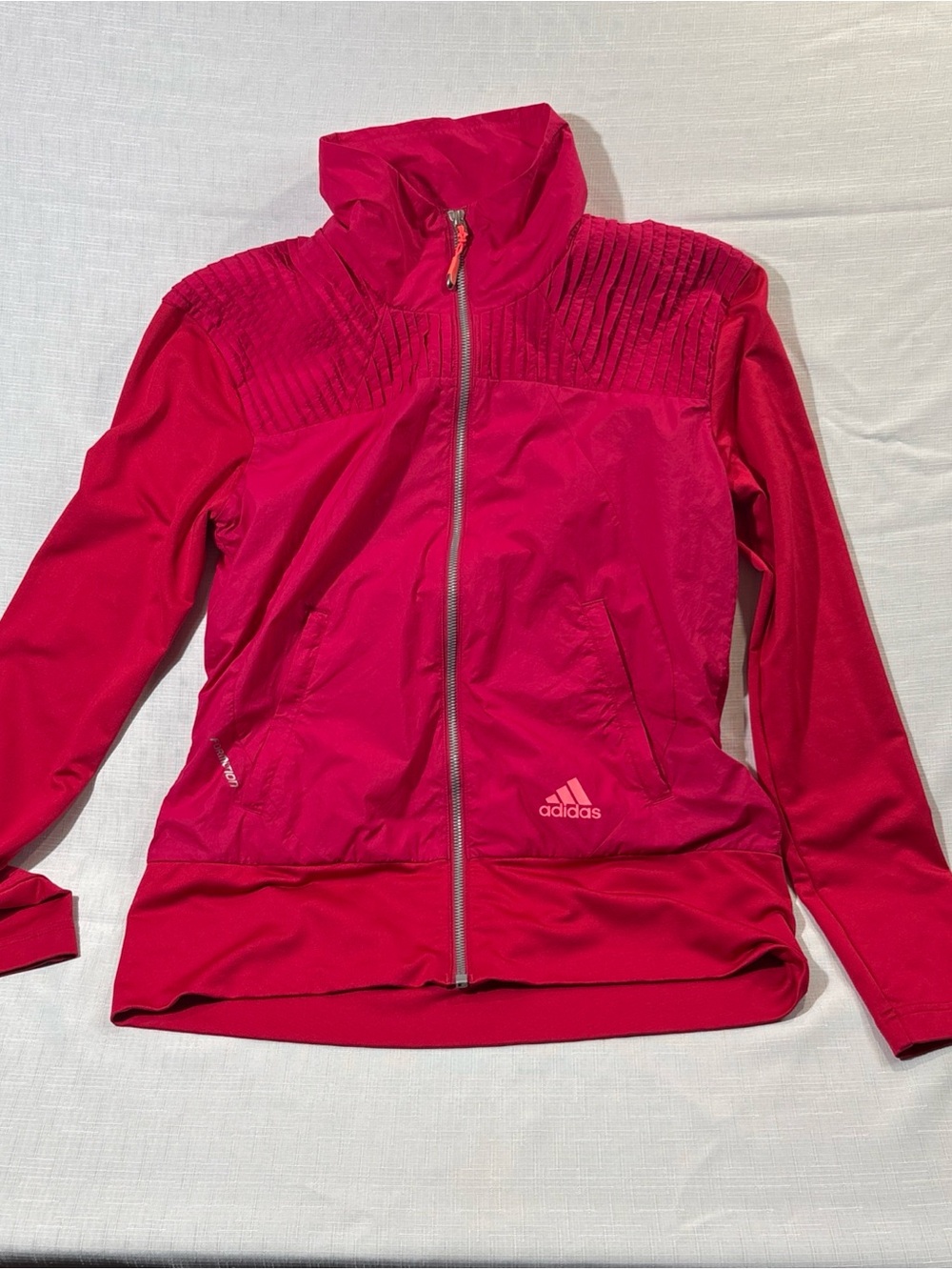 adidas Women's Vibrant Fuchsia Zip-Up Utility Jacket